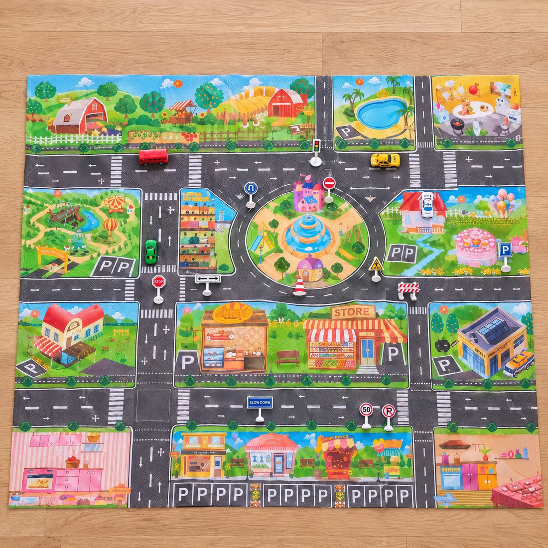 City Map with Cars